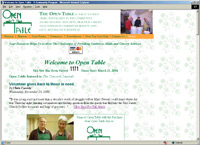 Open Table Home Page